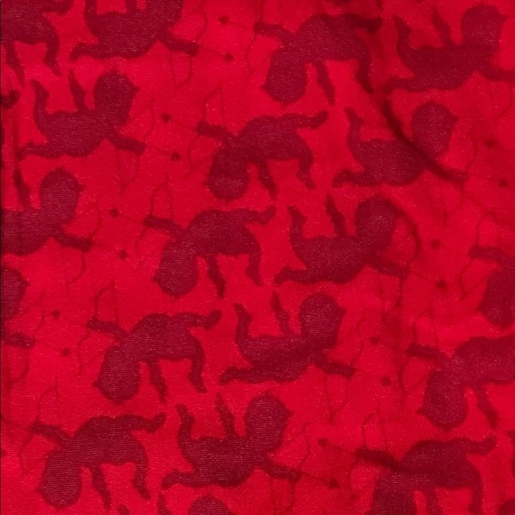 Lularoe Valentine Cupid leggings one size OS - Picture 3 of 6